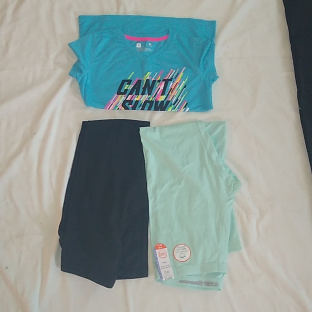 Lot of size 16 girl's leggings and Tshirt